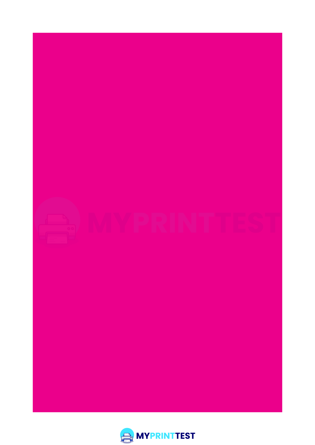 Magenta Test Page