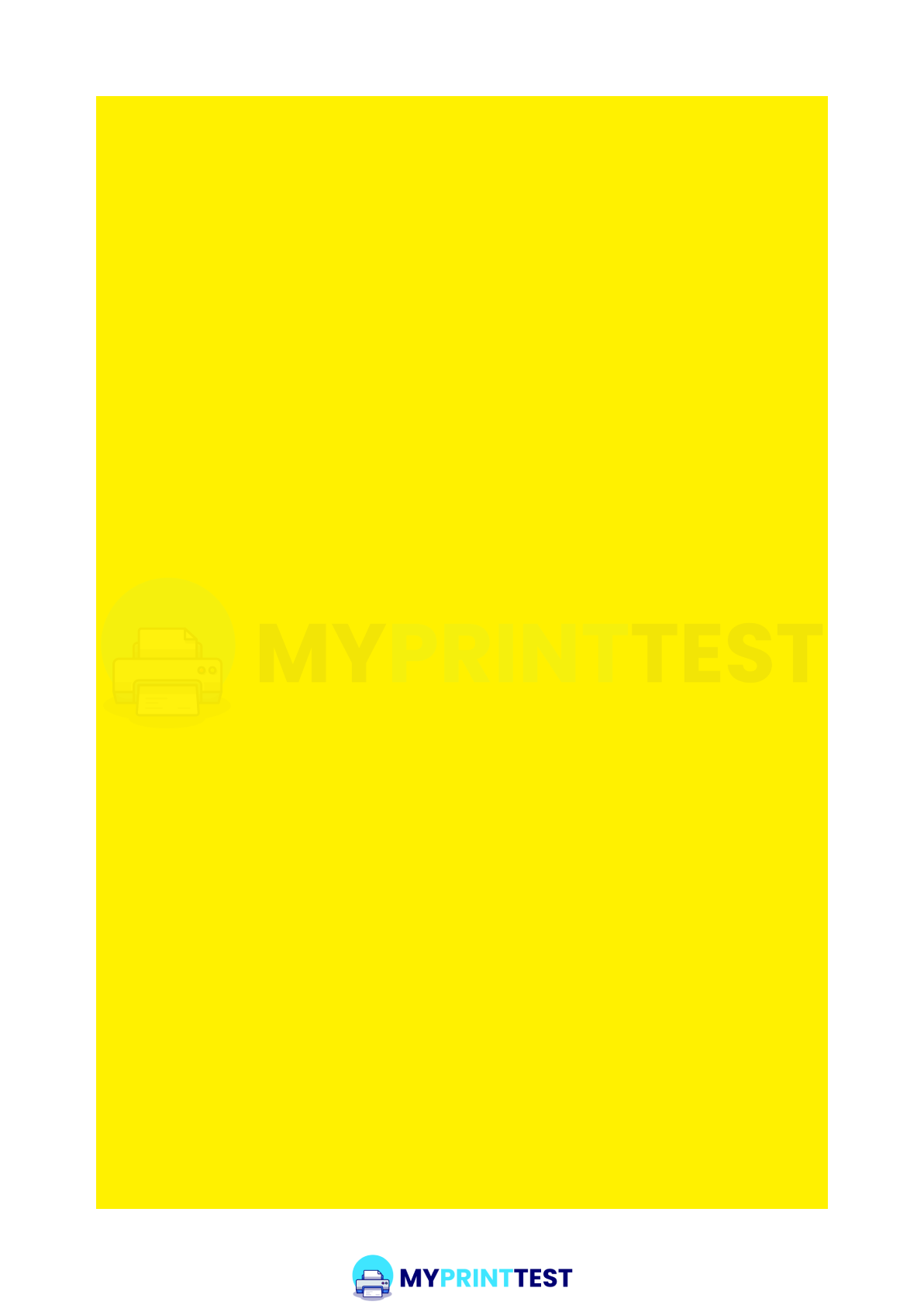 Yellow Test Page